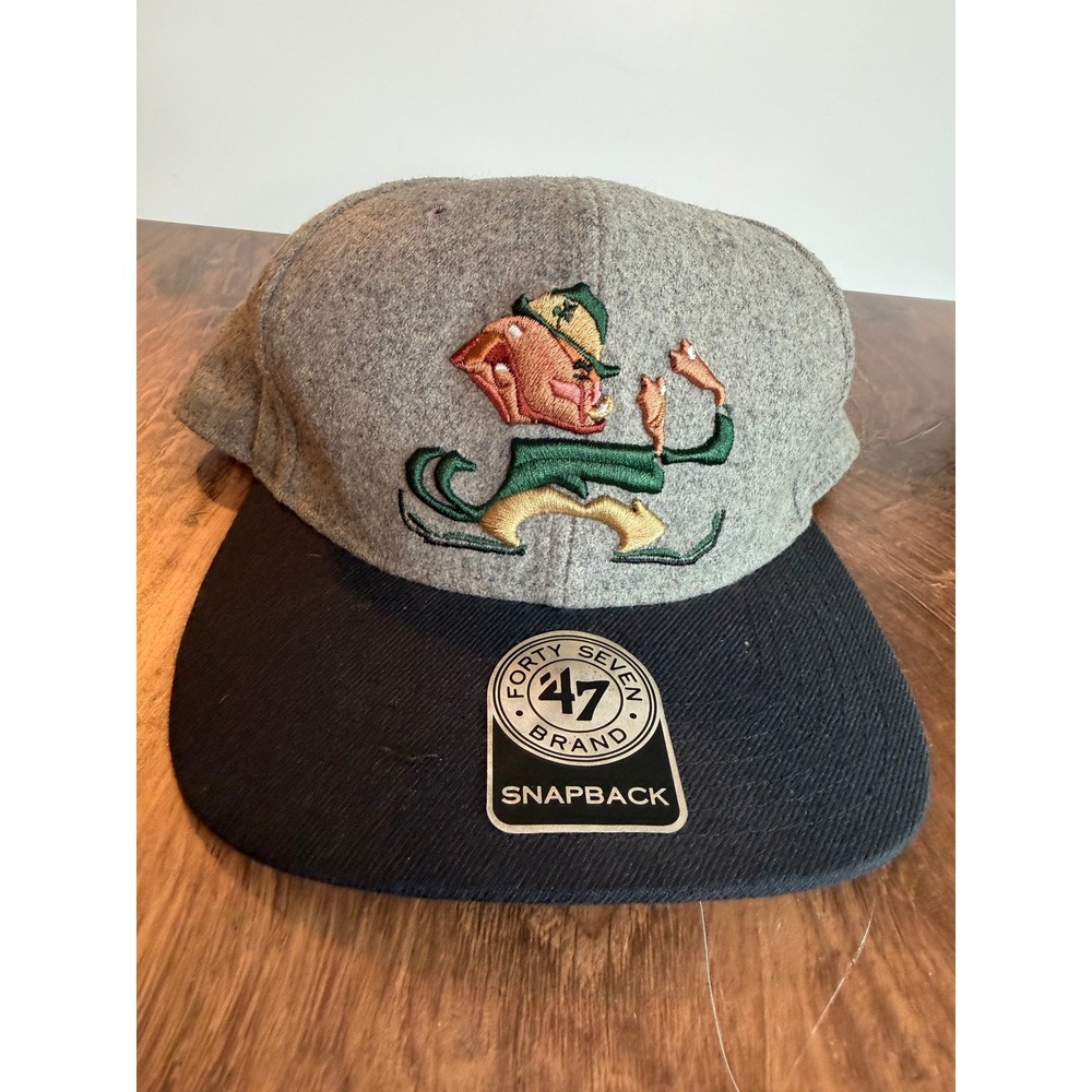 NEW Notre Dame Fighting Irish Leprechaun 47 Brand Snapback Hat